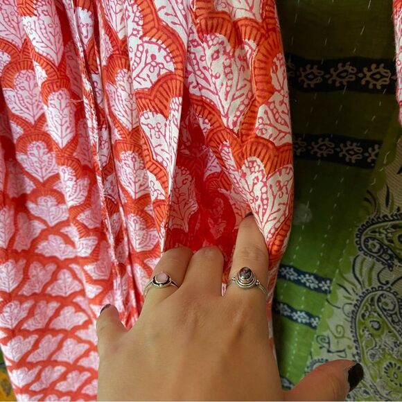 Roberta Roller Rabbit Jemina Terry Cloth Lined Midi Robe Size Extra Small/ Small - Picture 11 of 16